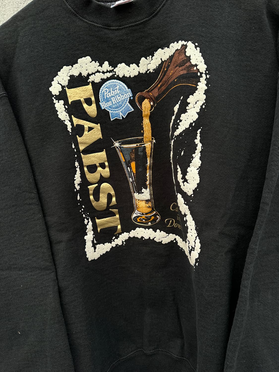 [XL-2XL] 90s USA 프룻오브더룸 Pabst 프린팅 맨투맨 상품이미지4