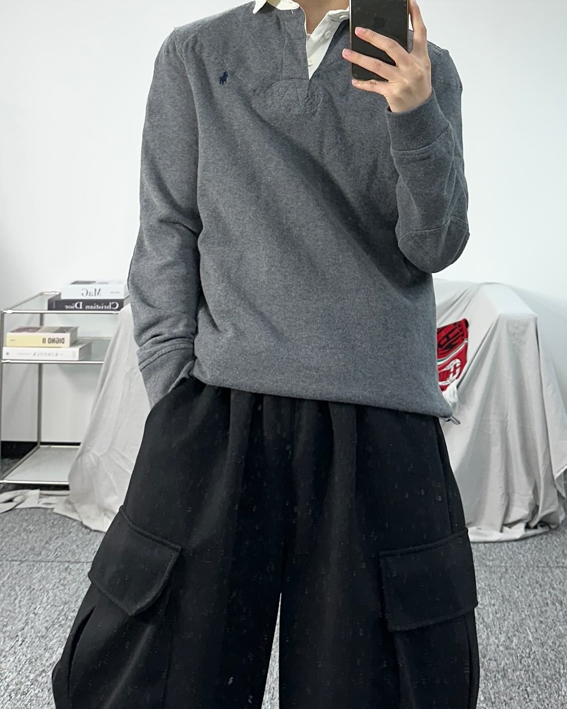 폴로 랄프로렌 포니 그레이 미니멀 럭비 pk S 상품이미지3