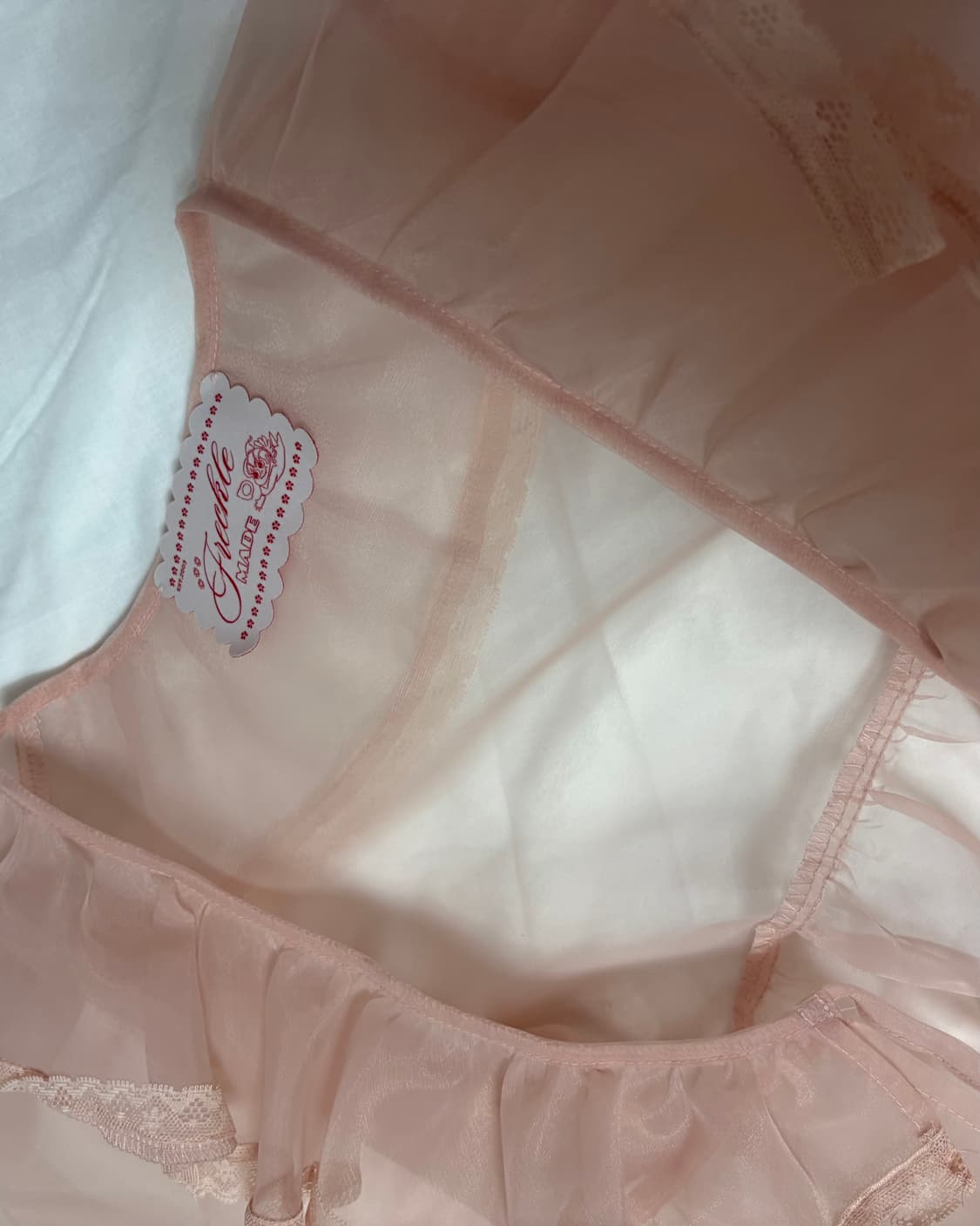 프레클 freckle organza ruffle mini dress 상품이미지4