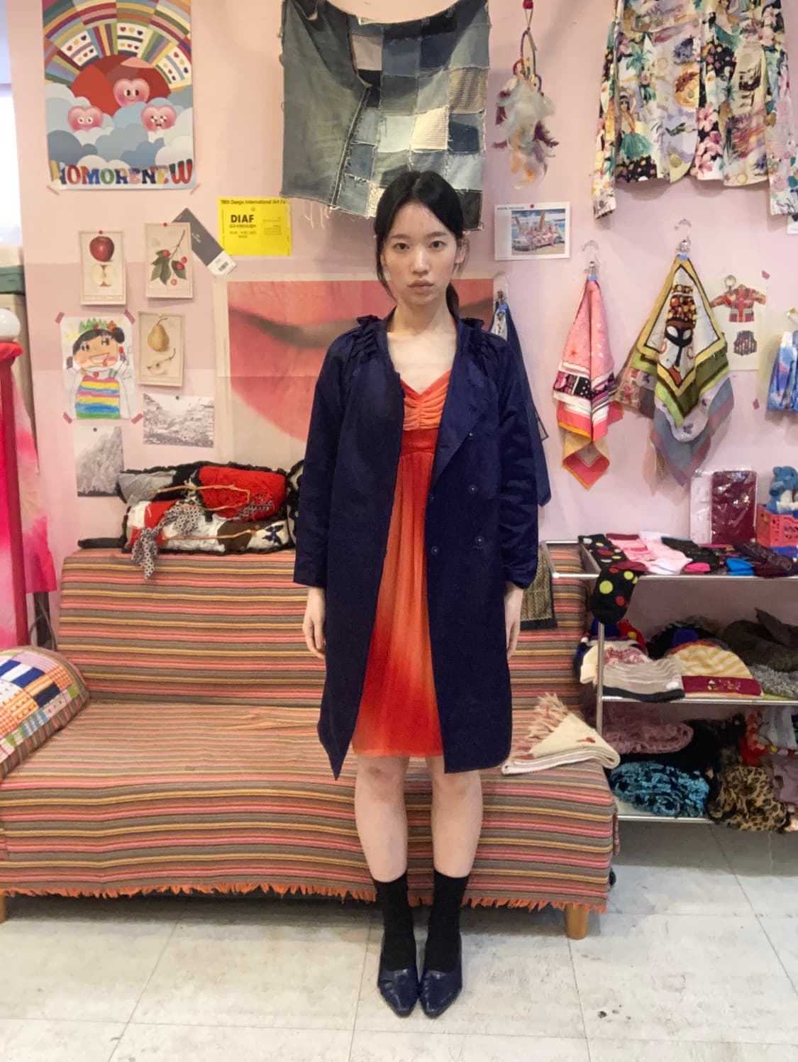 착샷) 루비 홀터넥 플레어 파티 드레스 상품이미지10