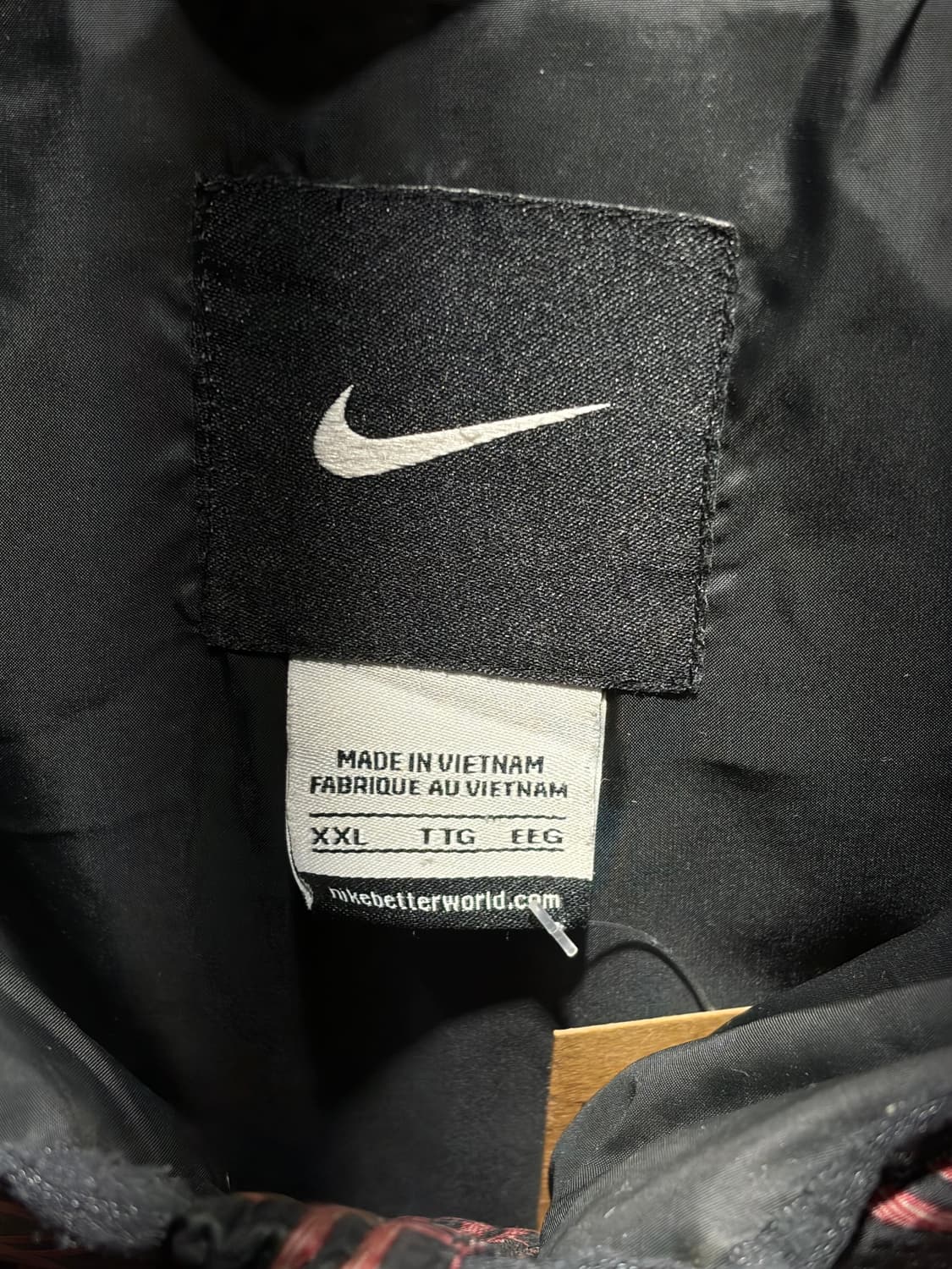 XXL 나이키 스우시 체크패턴 후드 패딩 상품이미지5