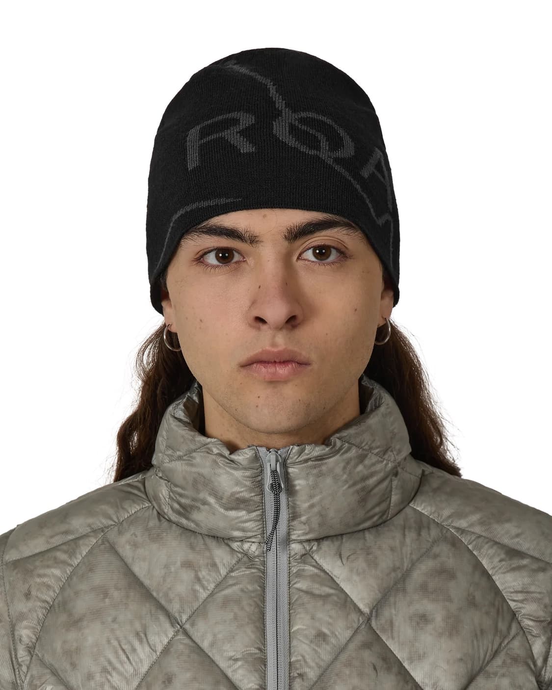 로아 하이킹 25fw 로고 울 비니/블랙 상품이미지1