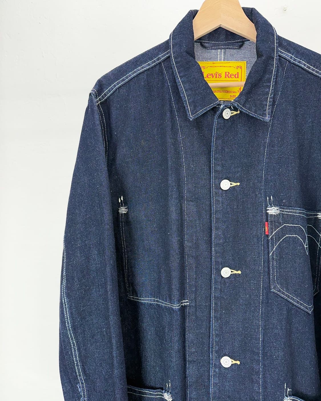 리바이스 레드 엔지니어 블랭크 커버올 데님 자켓 상품이미지2