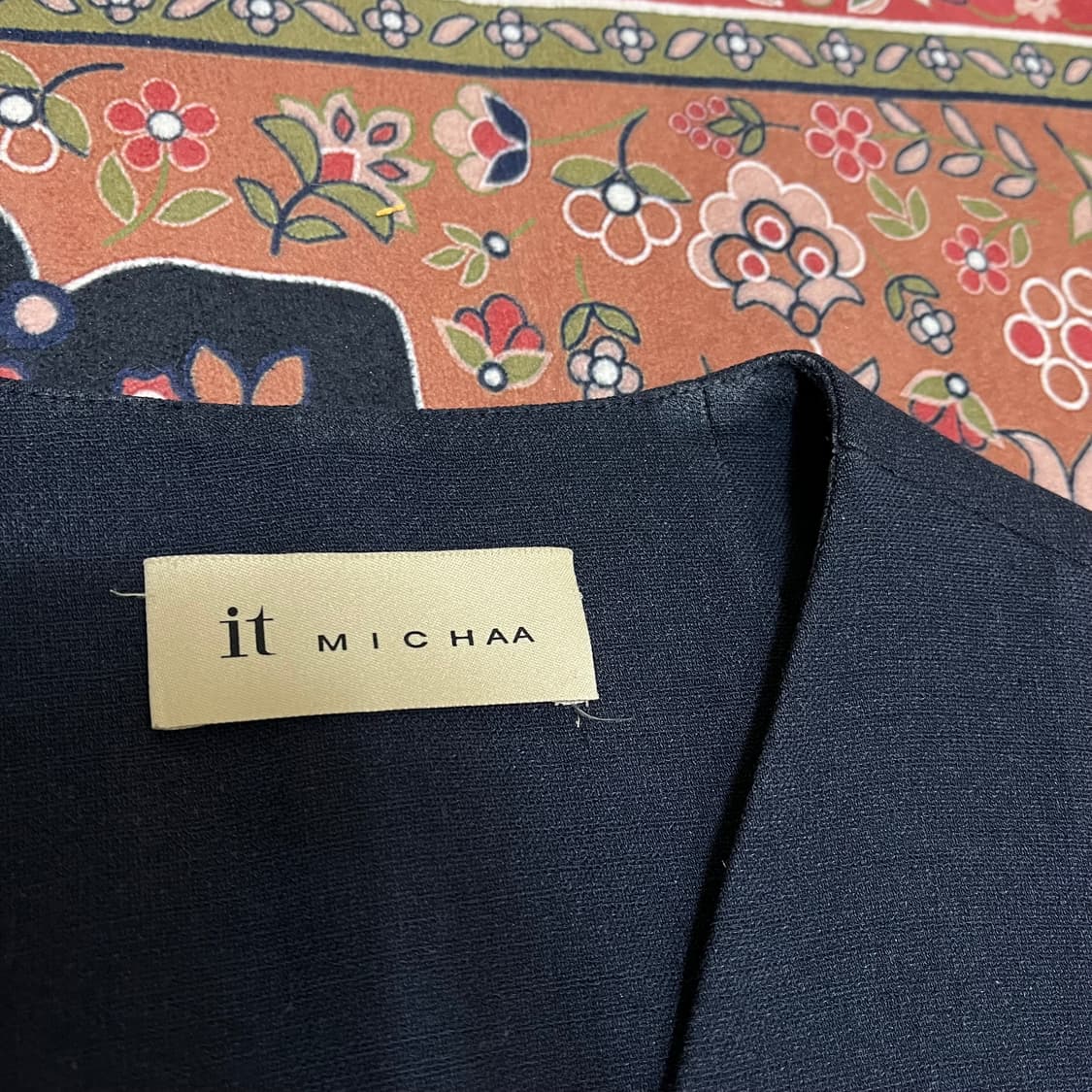 잇미샤 미니멀 노카라 베스트 원피스 82-88-160 상품이미지5