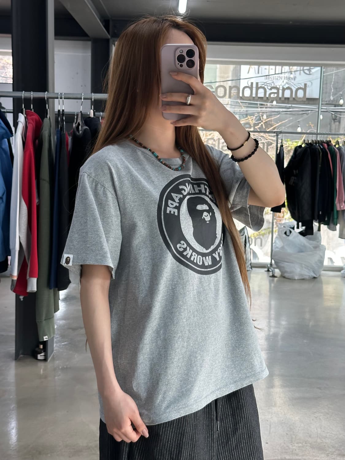 베이프 사루 비지웍스 서클 반팔티 상품이미지2