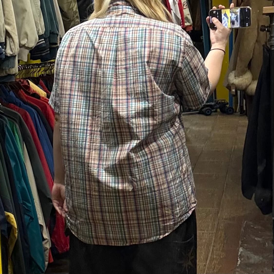 [HI] 폴로 랄프로렌 반팔 셔츠 체크 레인보우 상품이미지5