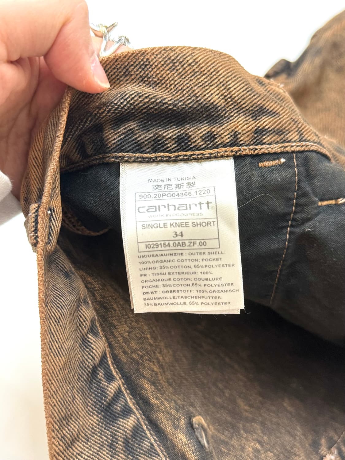 Carhartt wip 칼하트 WIP 싱글니 카펜터 팬츠 데님쇼츠 상품이미지9