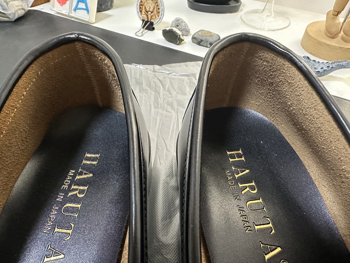 하루타 906 소가죽블랙 로퍼 270 상품이미지5