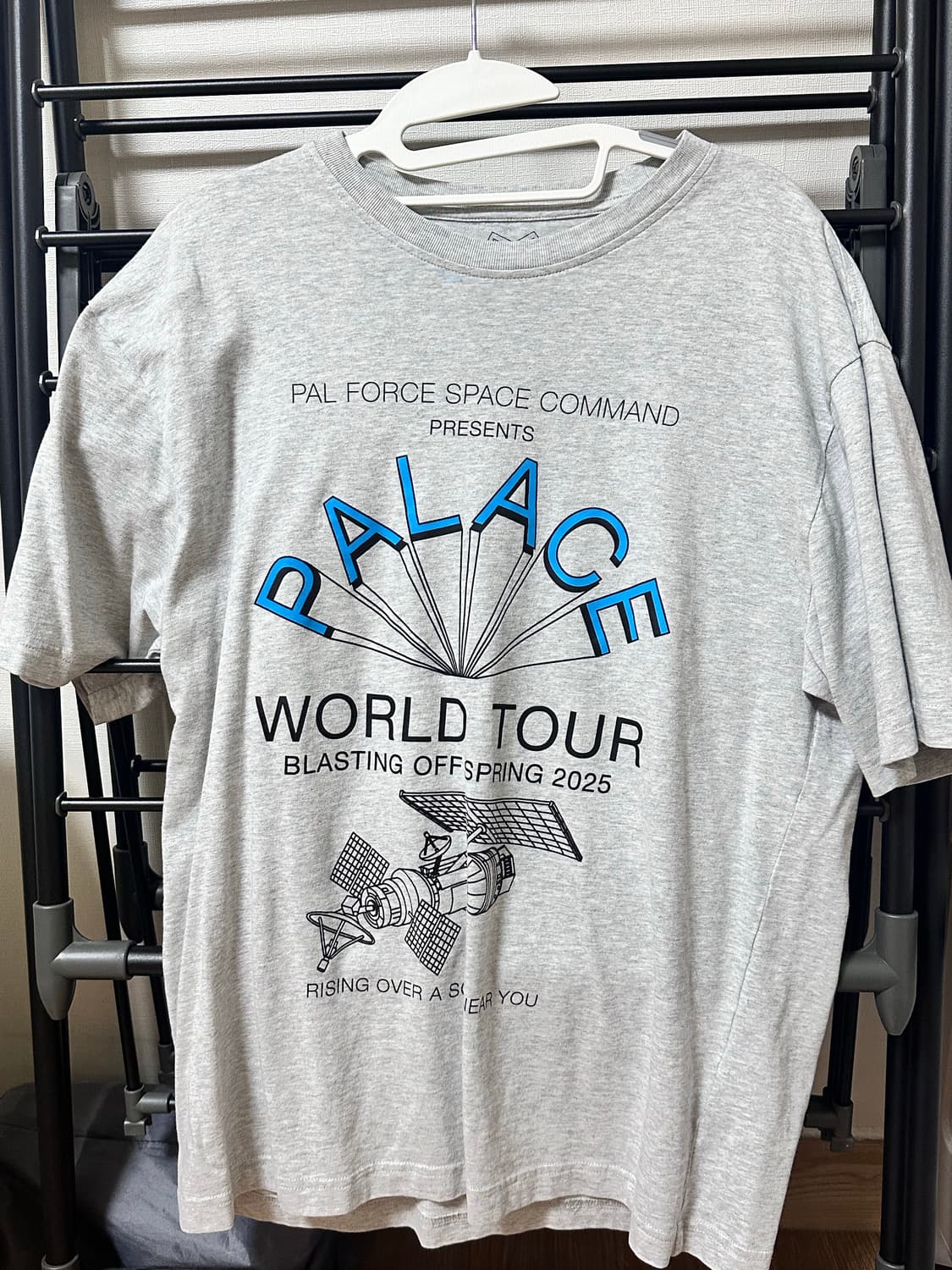 Palace world tour t-shirt Grey marl 25ss 상품이미지1