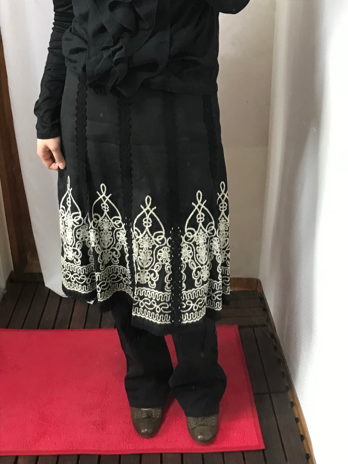 jpn oriental midi black skirt 상품이미지7