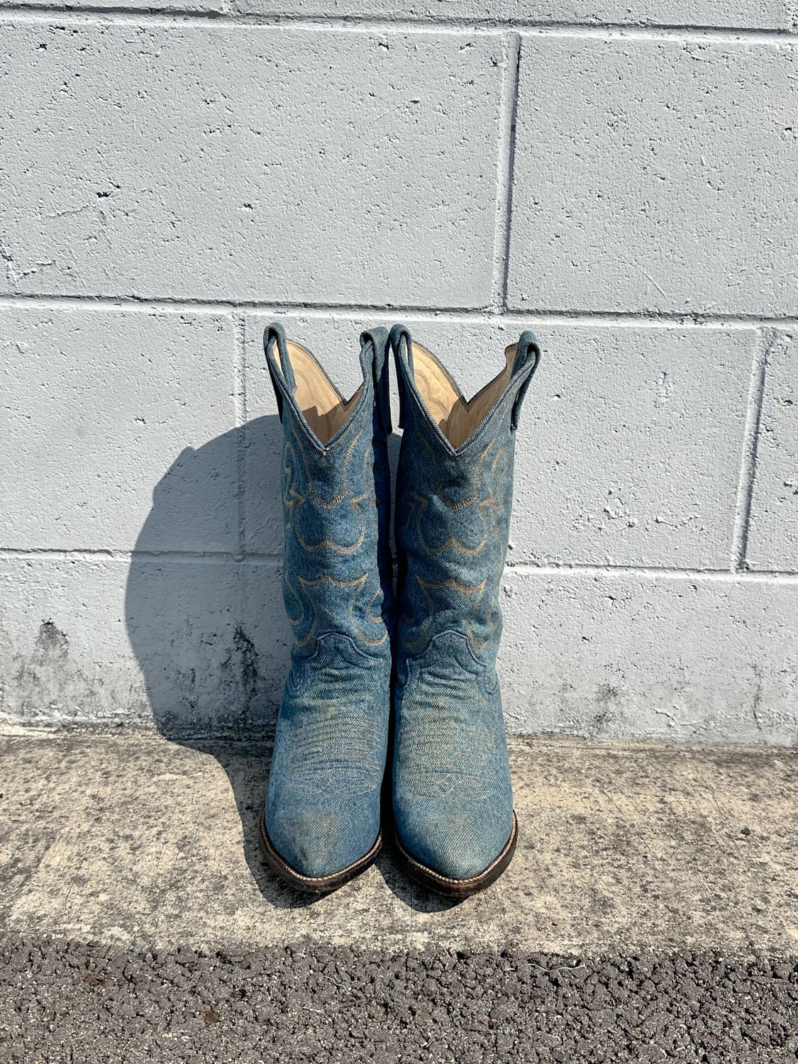 빈티지 데님 웨스턴부츠 상품이미지6