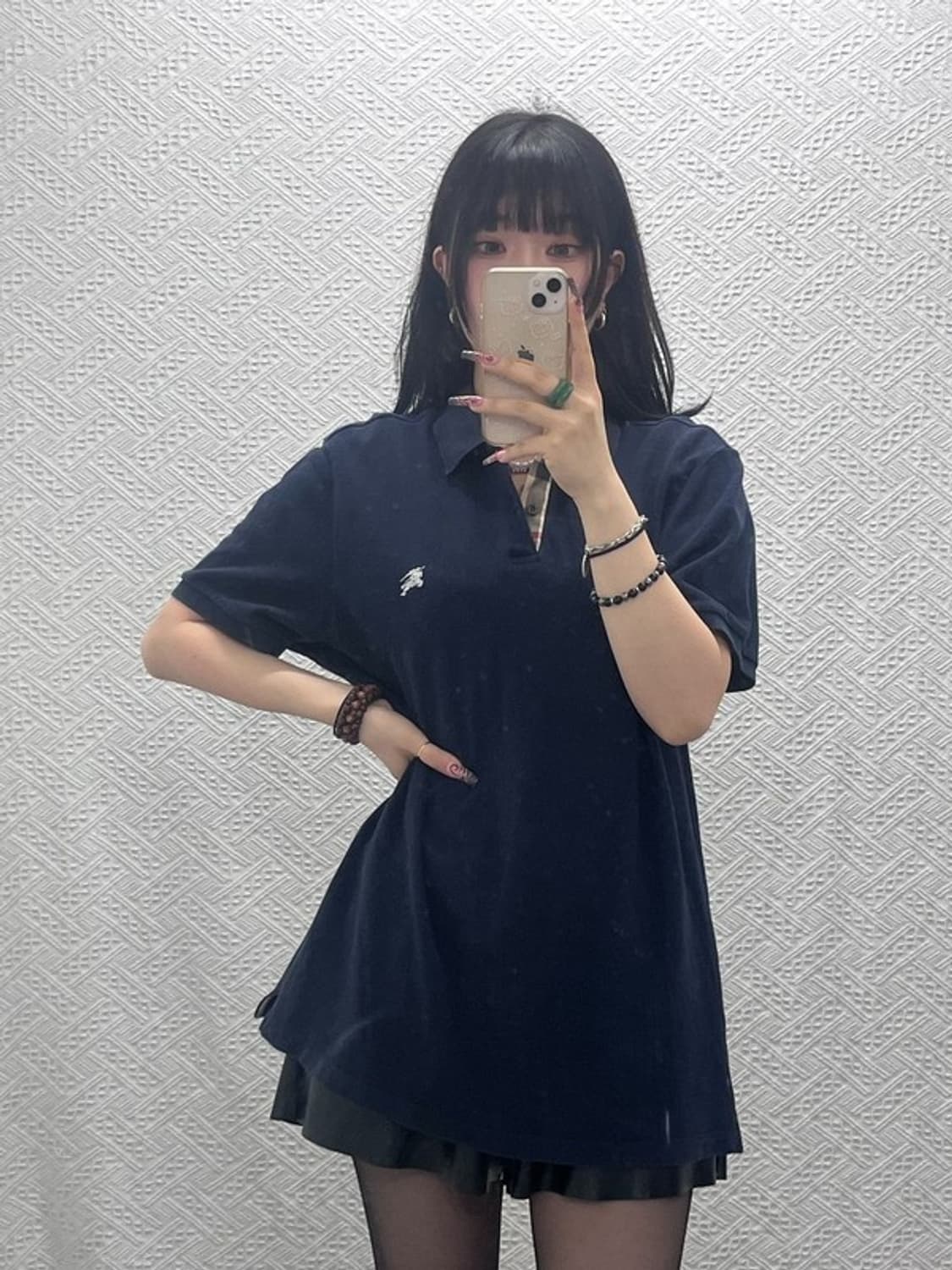 버버리 빈티지 캐주얼 pk 피케이 카라 반팔티 XL C11852 상품이미지2