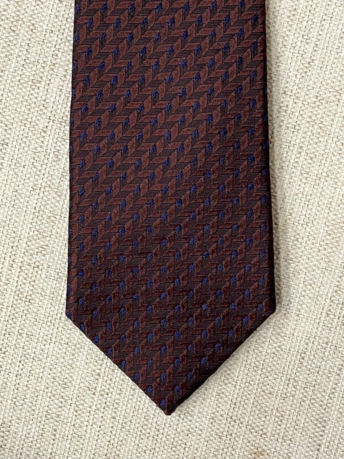 지이크 브라운 패턴 넥타이 상품이미지3