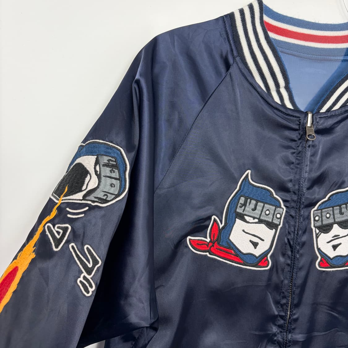 근육맨 작가 일러스트 스카잔 수베니어 자켓 상품이미지2