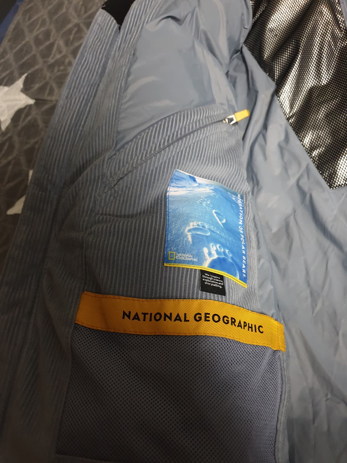 내셔널지오그래픽 덕다운 코듀로이 숏패딩 블루그레이 (XXL) 상품이미지5