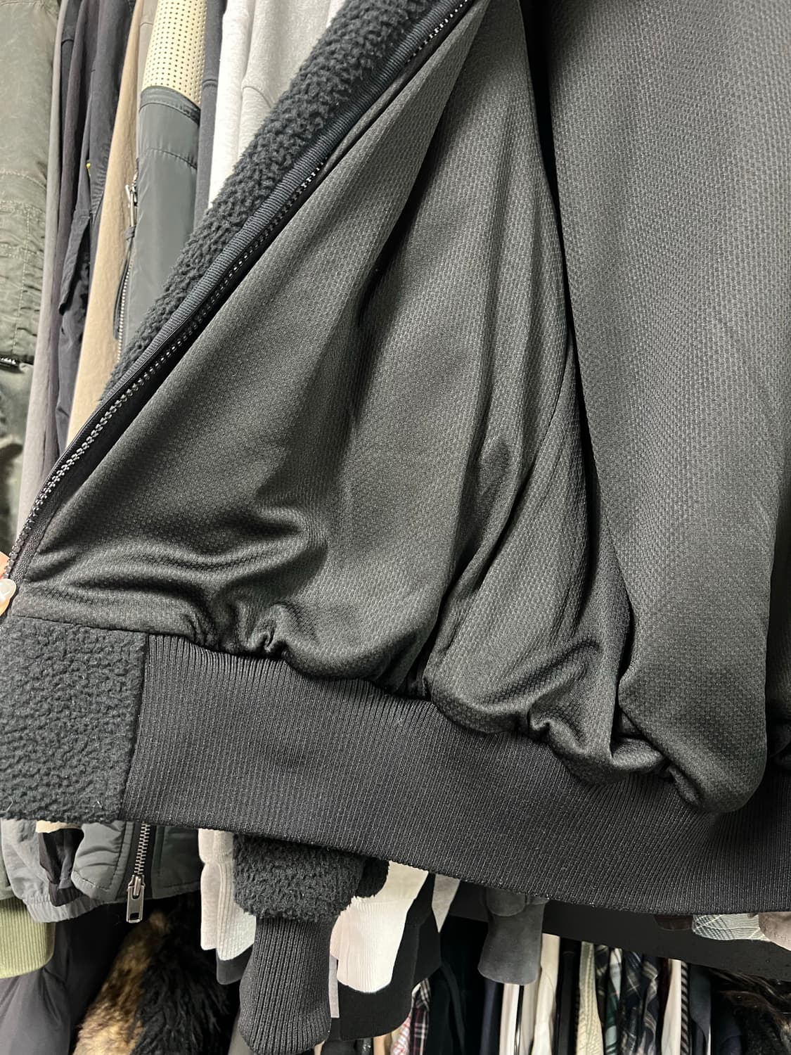 코이세이오 ROUND COLLAR FLEECE JACKET BLACK 상품이미지9