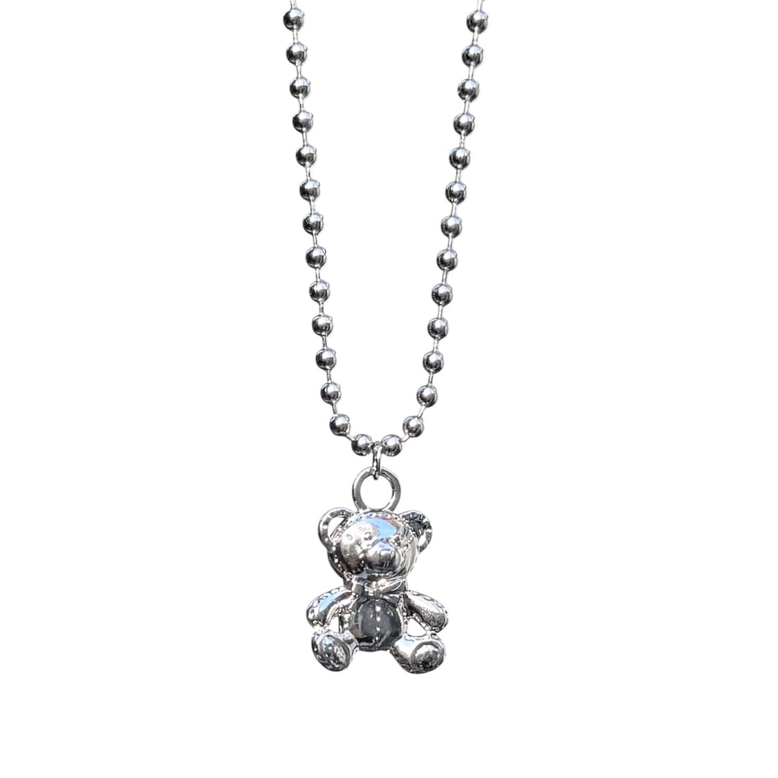 chrome teddy necklace 상품이미지1