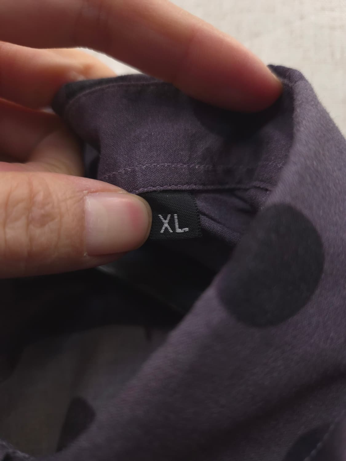 폴 스미스 남성 보라색 도트 셔츠 XL 상품이미지3