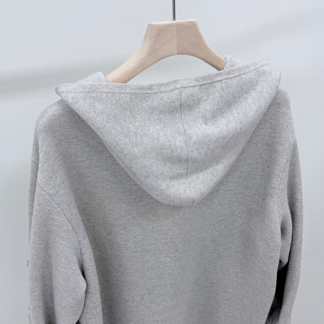 [S급/L] 크롬하츠 캐시미어 후드집업 자켓 그레이 상품이미지6