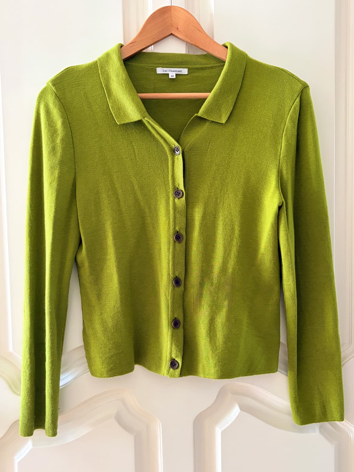 Lui Chantant 올리브 니트 가디건 상품이미지1