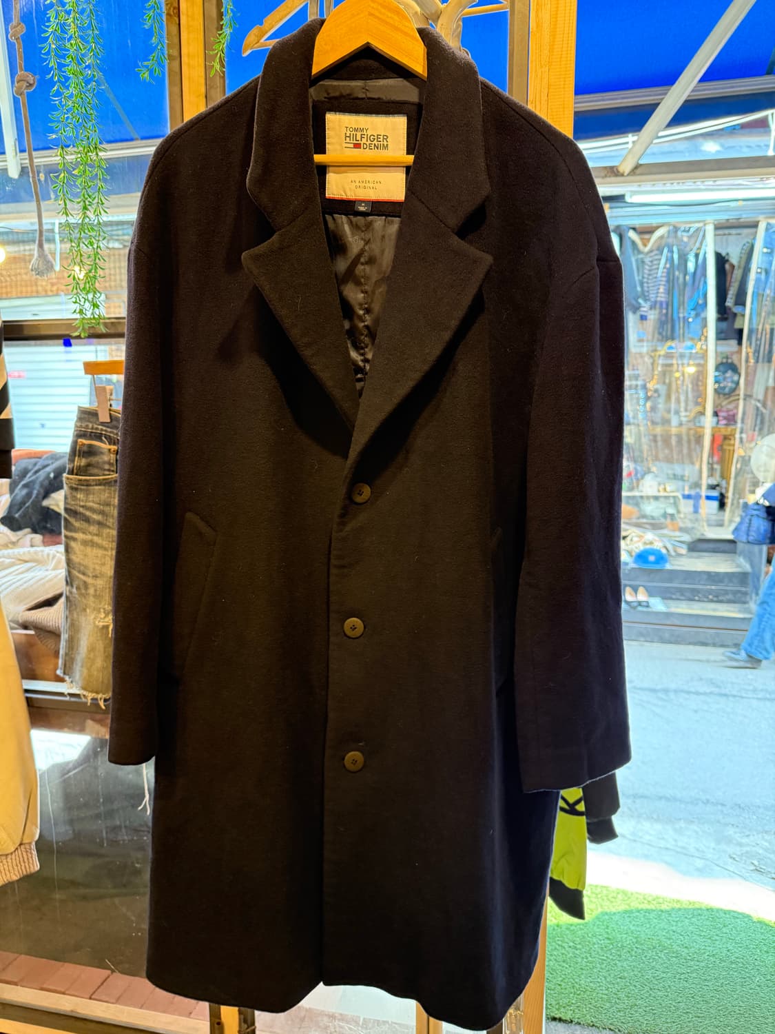 타미힐피거 블랙 코트 상품이미지1