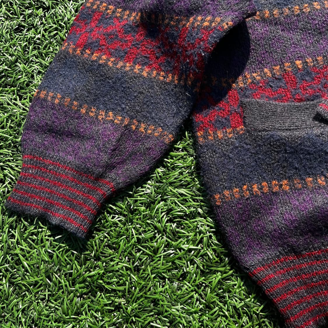 일본 빈티지 페어아일 울100% 카디건 (실측확인) 상품이미지2