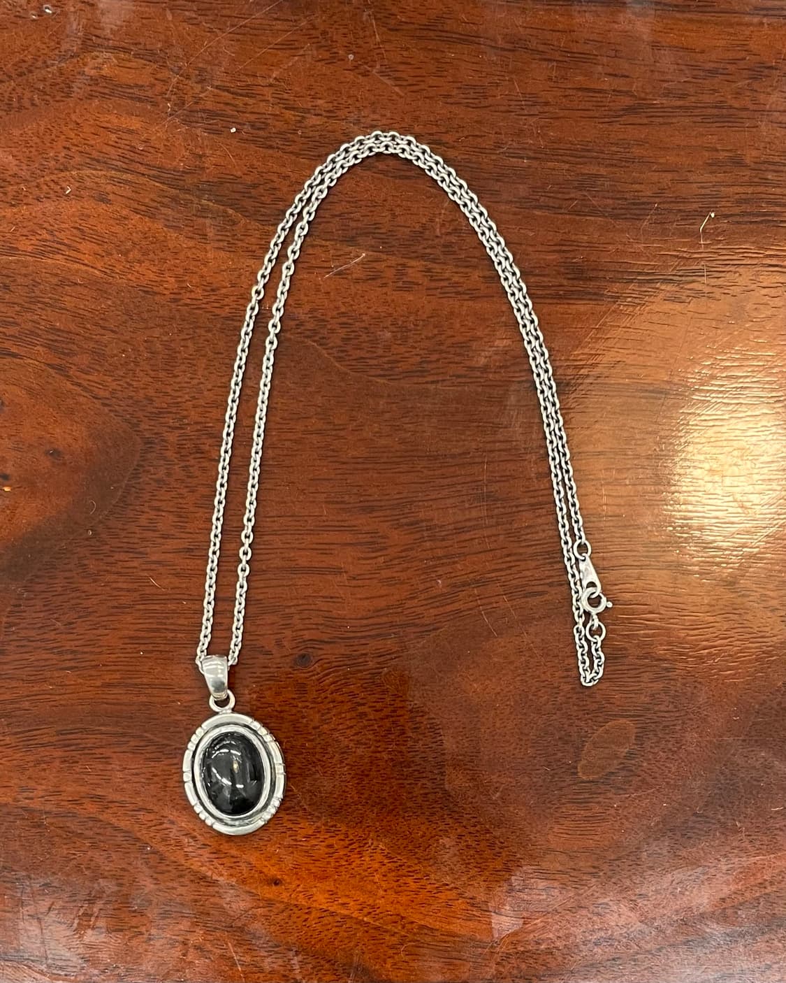 빈티지 925 실버 오닉스 목걸이 상품이미지1