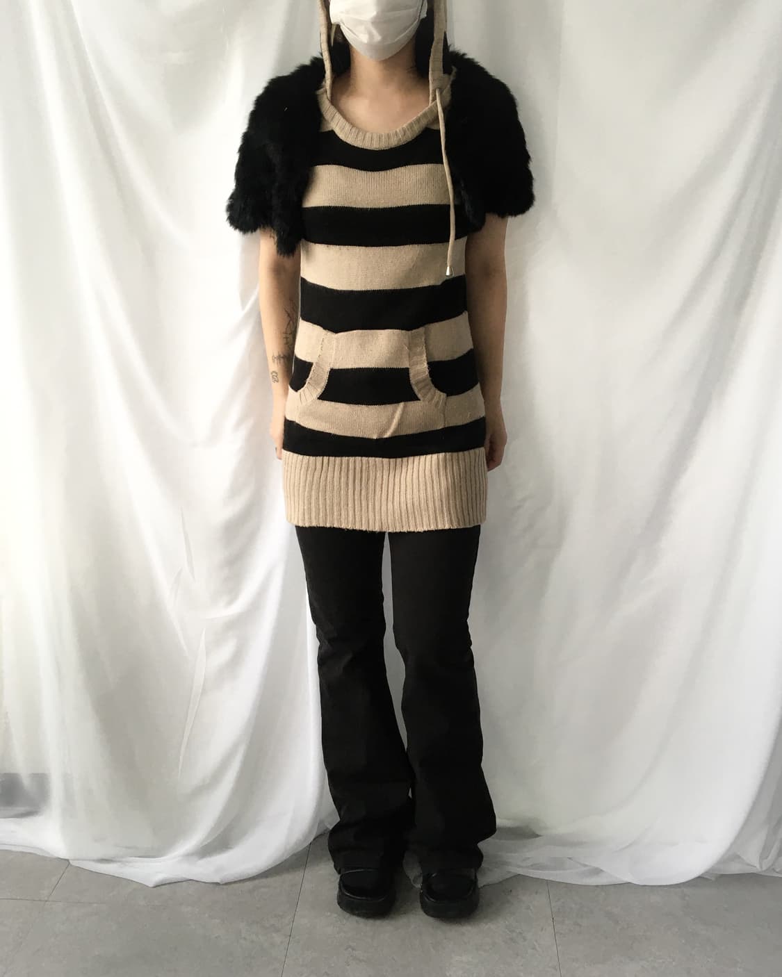 Rabbit fur bolero 상품이미지4