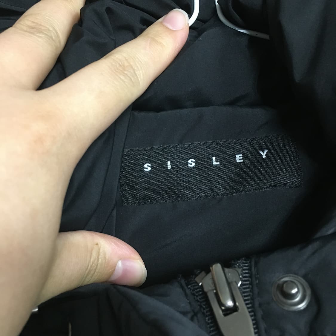 23 SISLEY 시슬리 니트소매 볼륨 구스 패딩 90 상품이미지2
