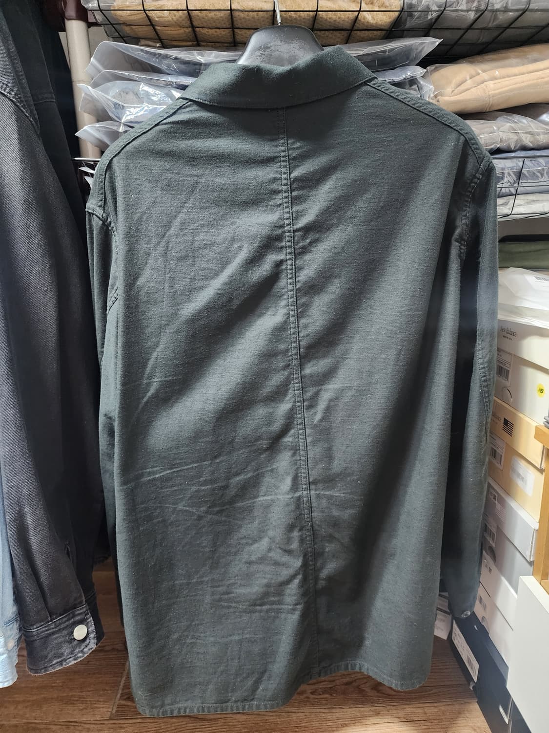 [XL] 니들스 D.N. 커버올 자켓 백사틴 블랙 상품이미지3