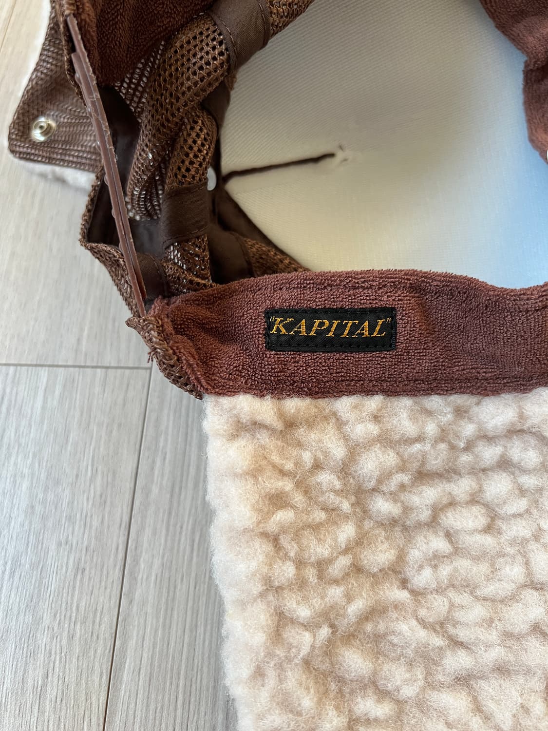 (새상품) 캐피탈 캡사이즈 룰 pt 럼버 트럭 캡 브라운 핑크 상품이미지5