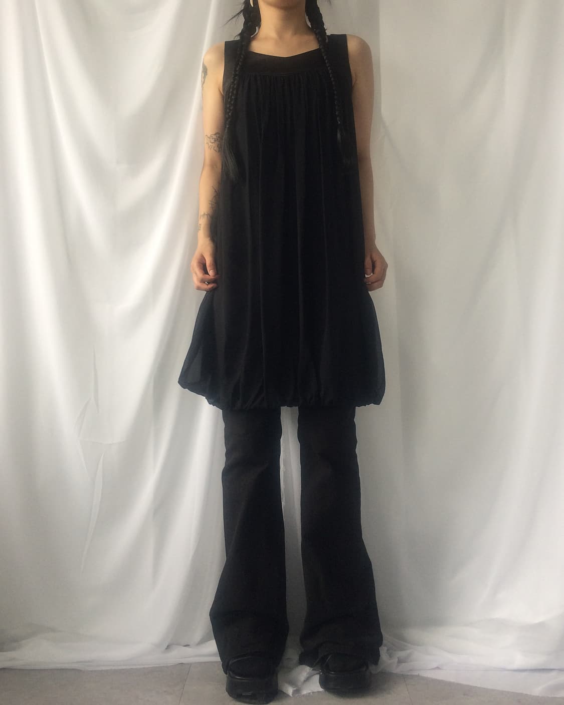 Balloon fit sleeveless one piece 상품이미지6