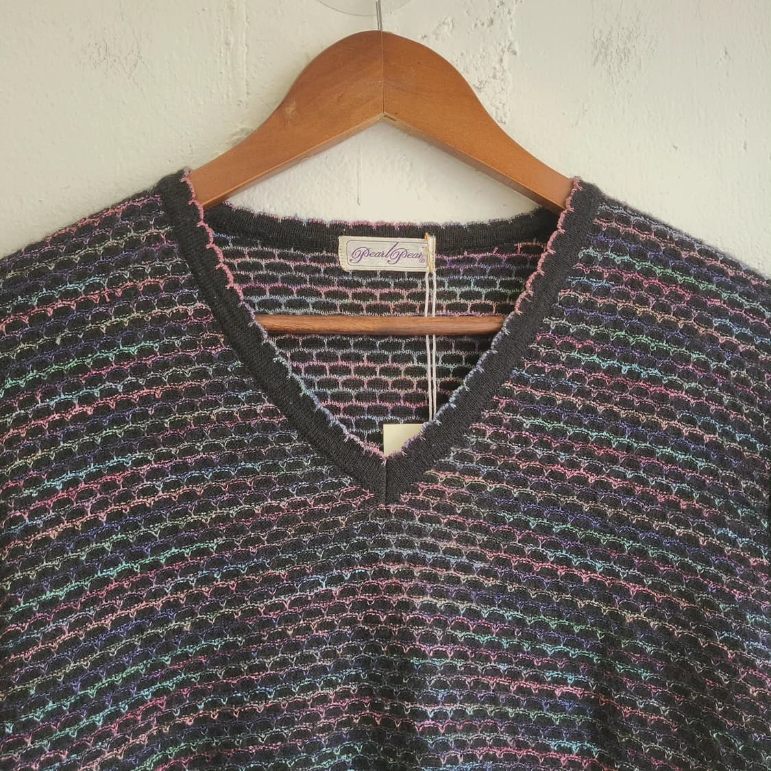 Pearlpear 멀티컬러 브이넥 니트 상품이미지2