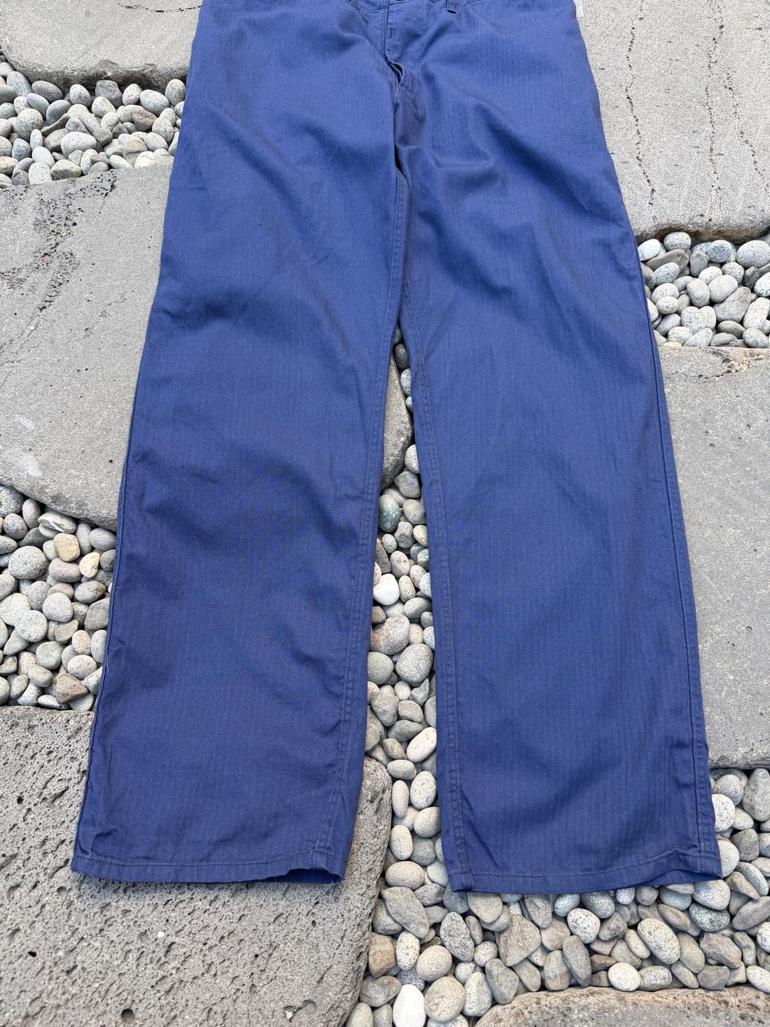 1980s GERMAN HBT INK BLUE 헤링본트윌 프렌치워크팬츠 상품이미지4