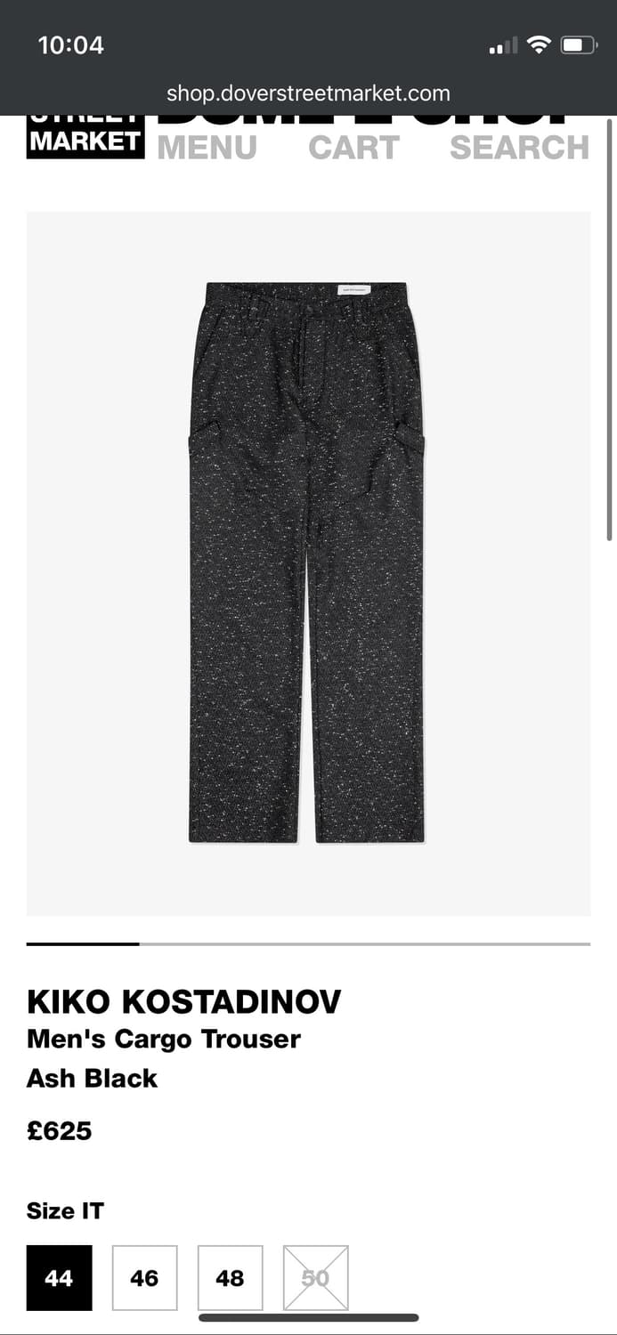 Kiko kostadinov zafar cargo trouser (44) 상품이미지2