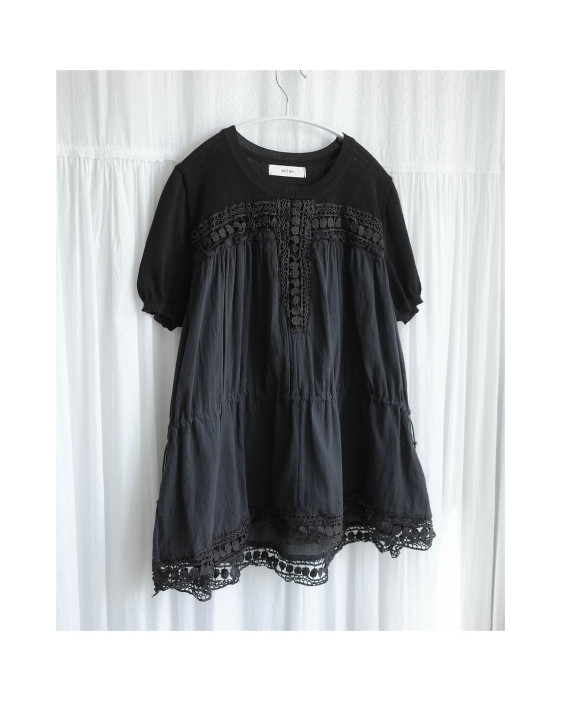 Mejae black half knit 상품이미지4