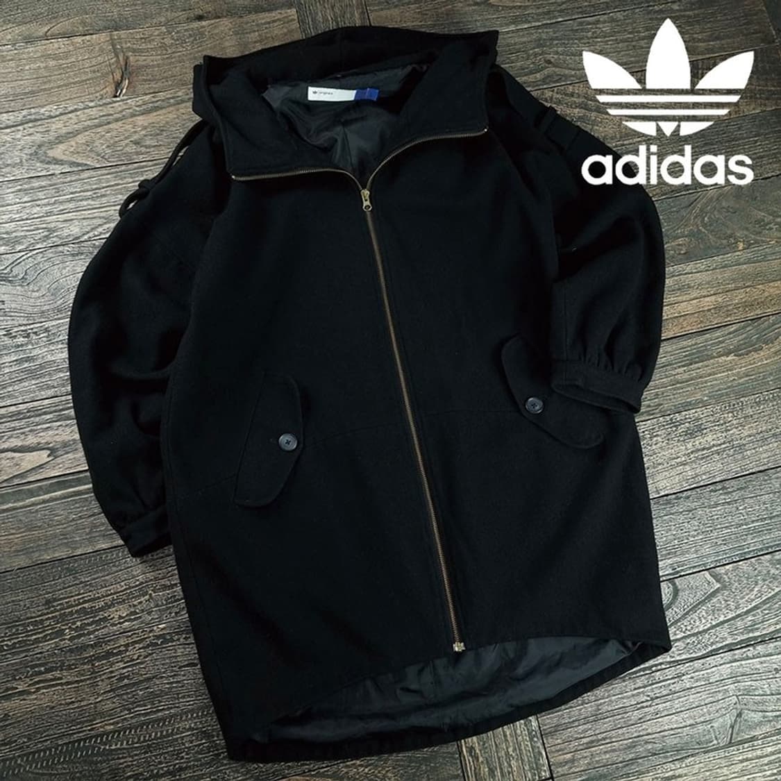 [아디다스] 오버사이즈 후드 모직 코트 M19630 상품이미지1