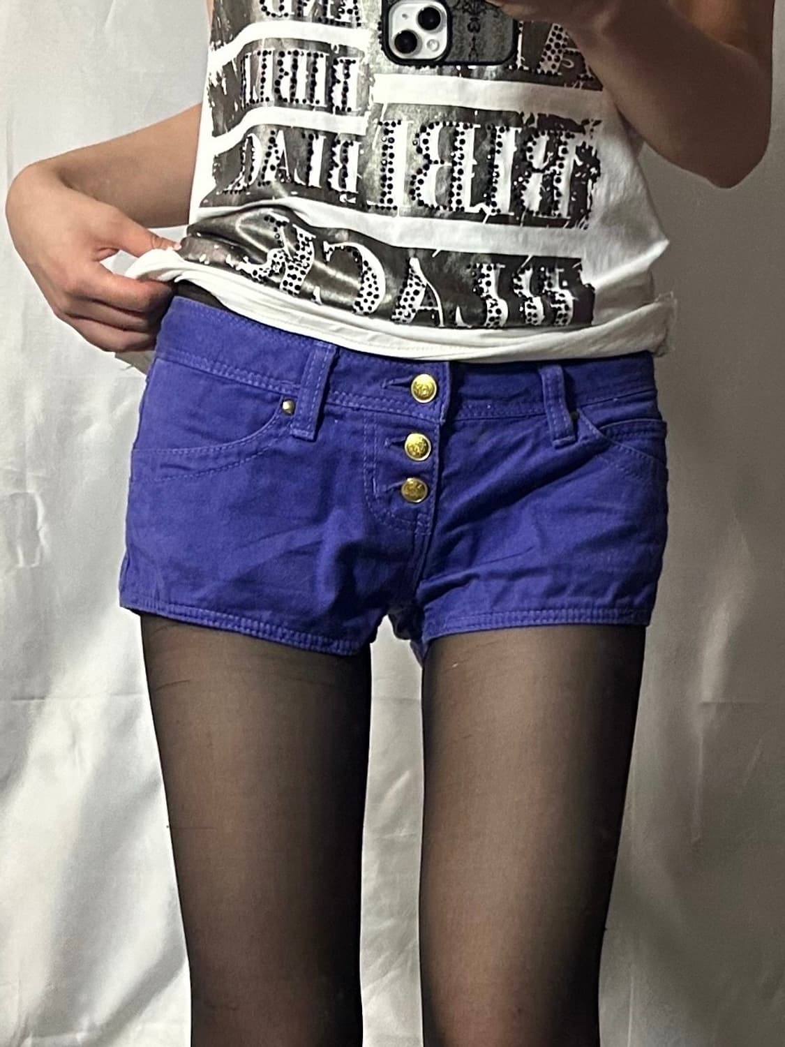 Rienda gal purple hot pants 상품이미지1