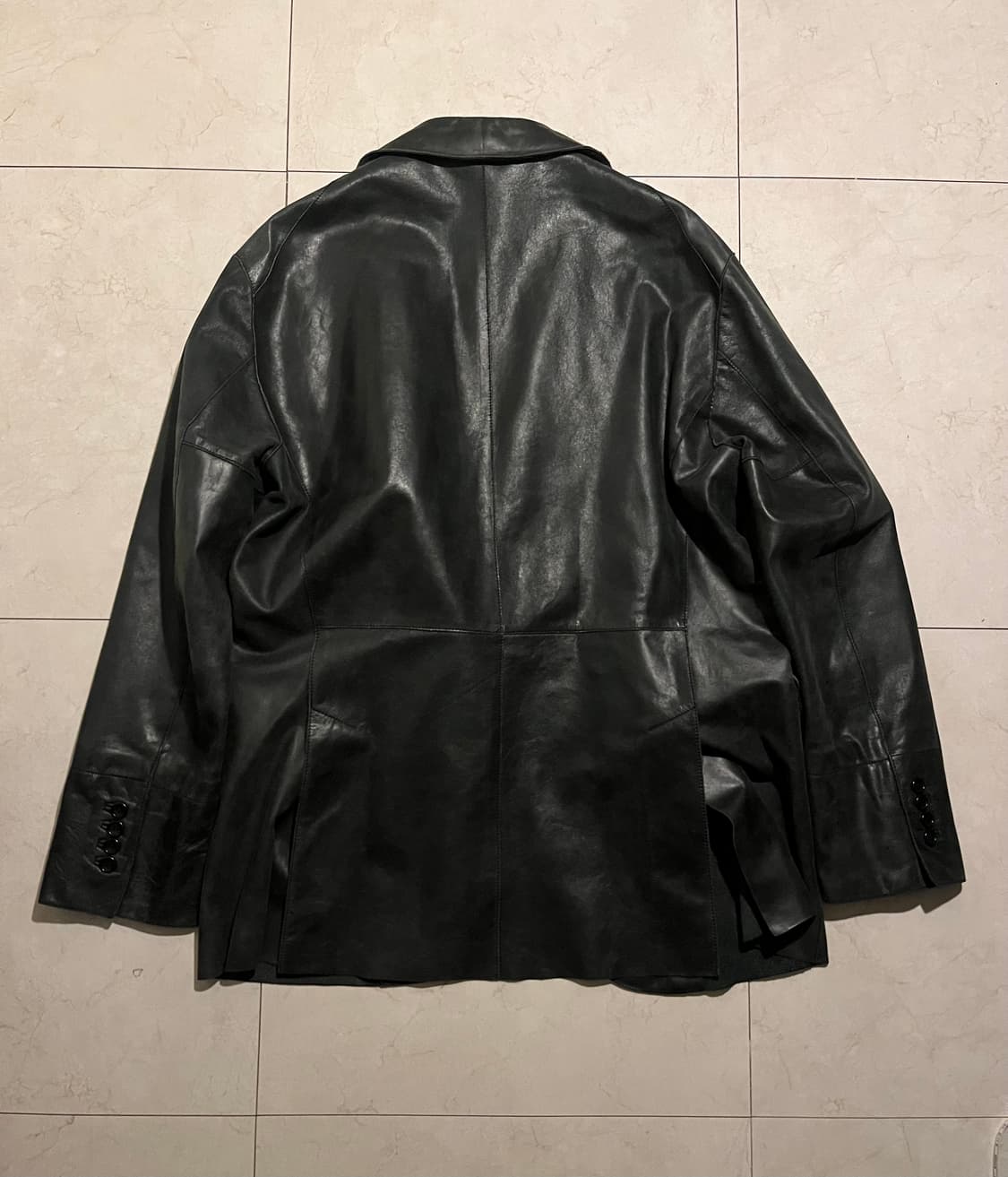 겐조 Kenzo 레더 블레이저 Made in italy XL 상품이미지4