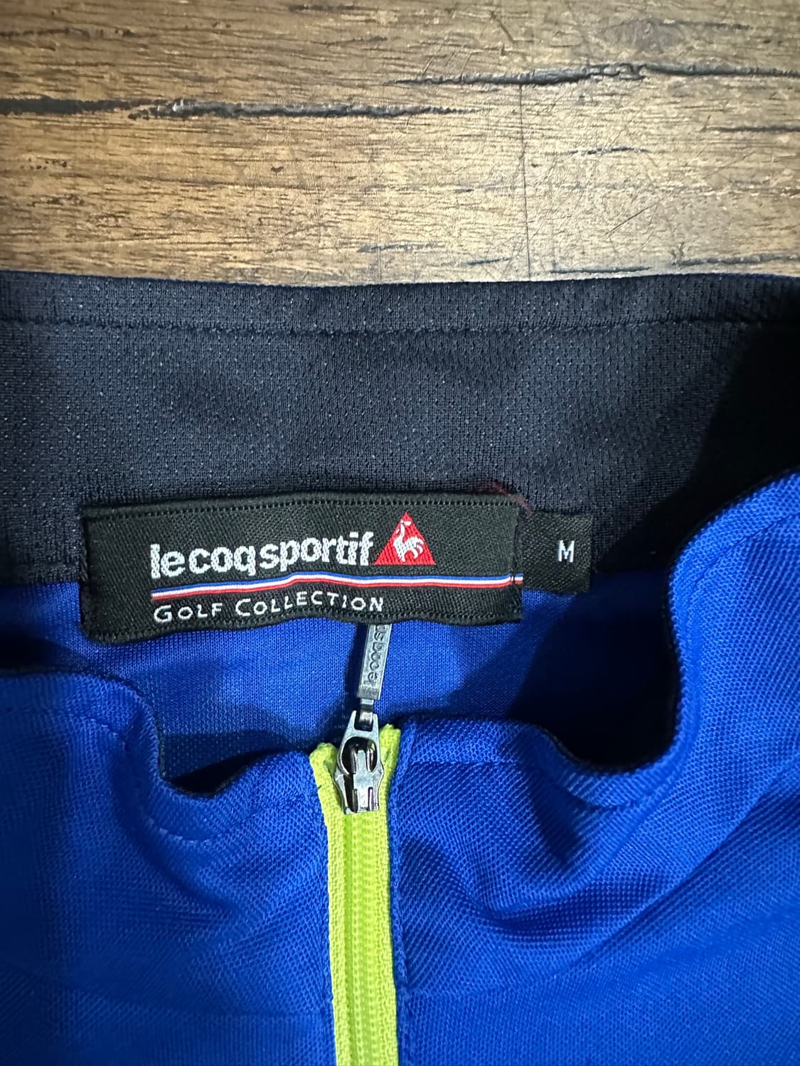 르꼬끄 스포르티프(Le Coq Sportif) 골프 컬렉션 반집업 반팔M 상품이미지3