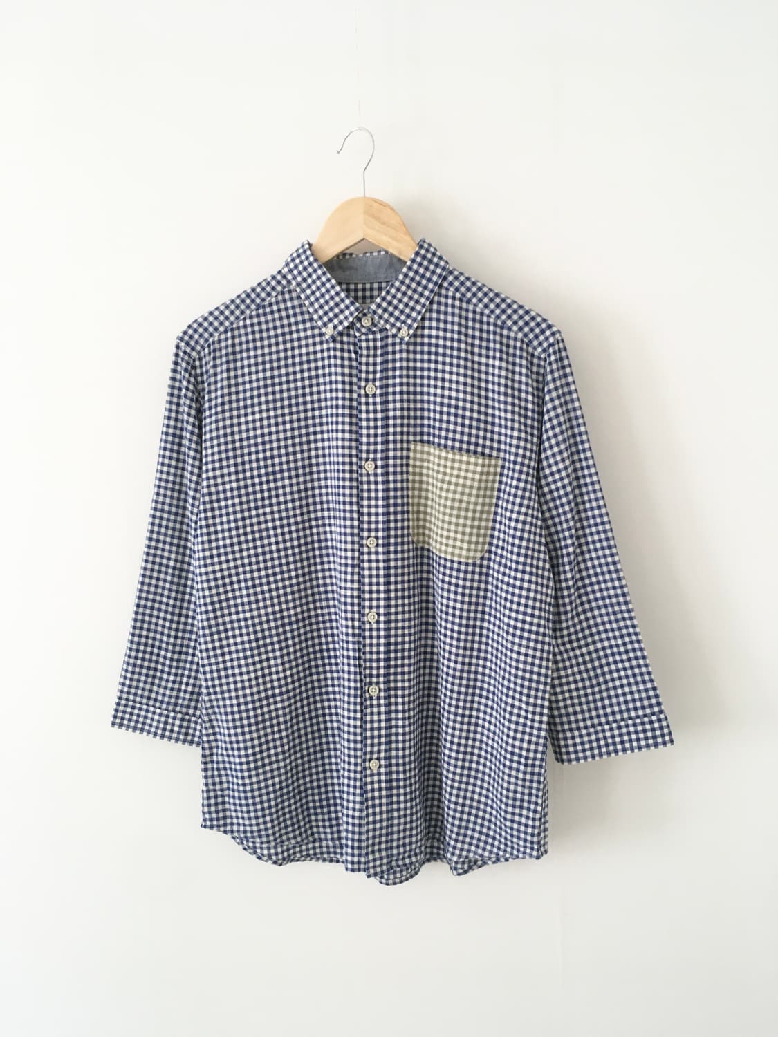piste blue gingham check shirt 상품이미지2