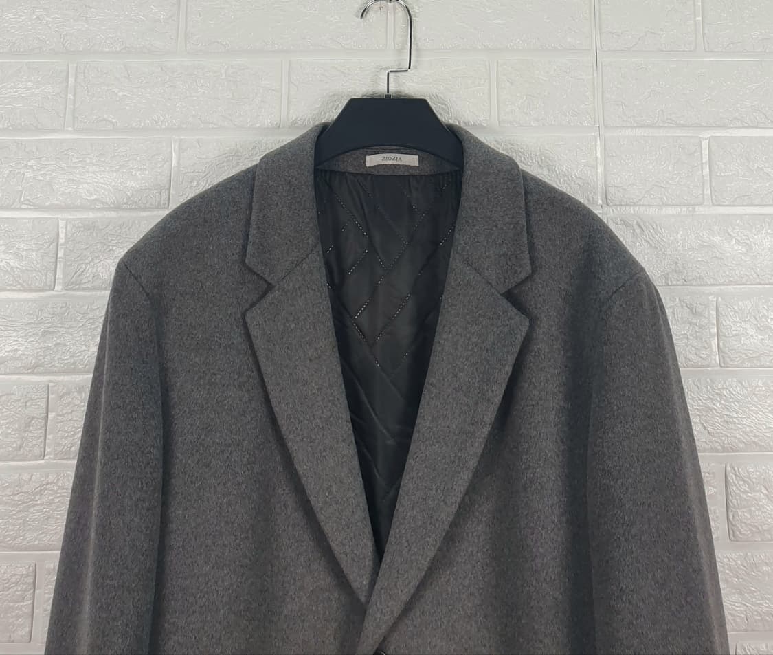 [110]지오지아 모직 캐시미어 혼방 싱글 코트 상품이미지4