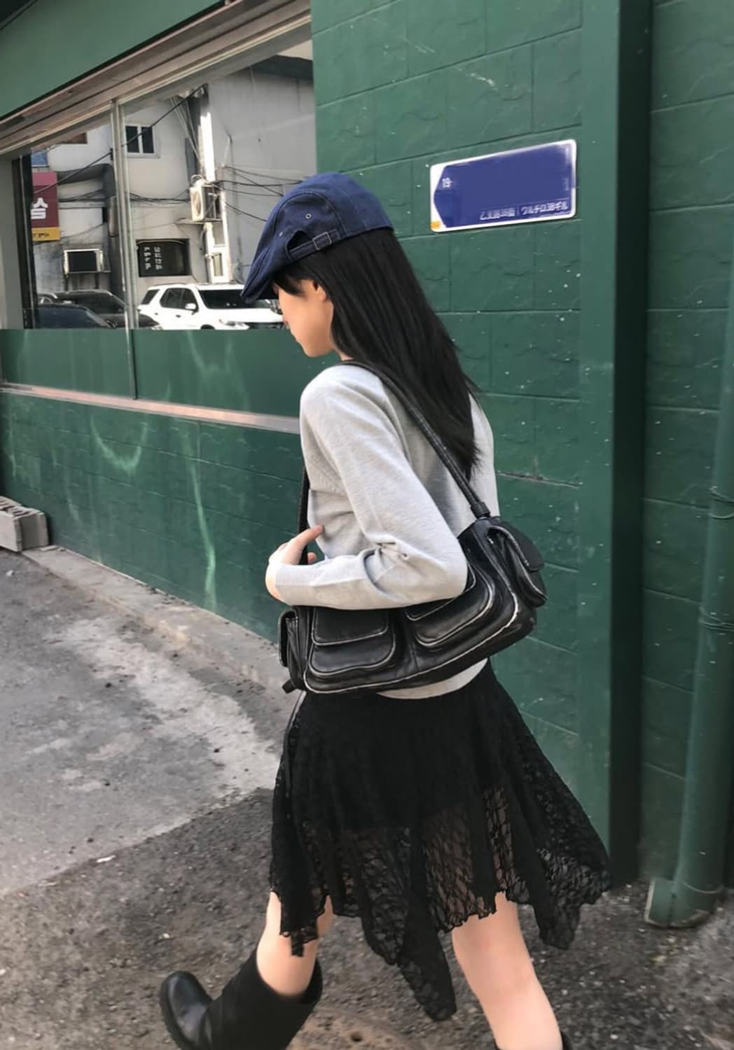 리본 언발 빈티지 레이어드 스커트 상품이미지2