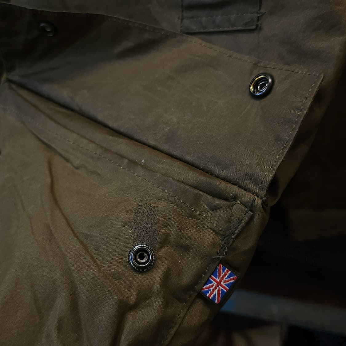 90s 잉글랜드 컨트리 올리브 그린 왁스자켓 헌팅자켓 파카 xxl 상품이미지7