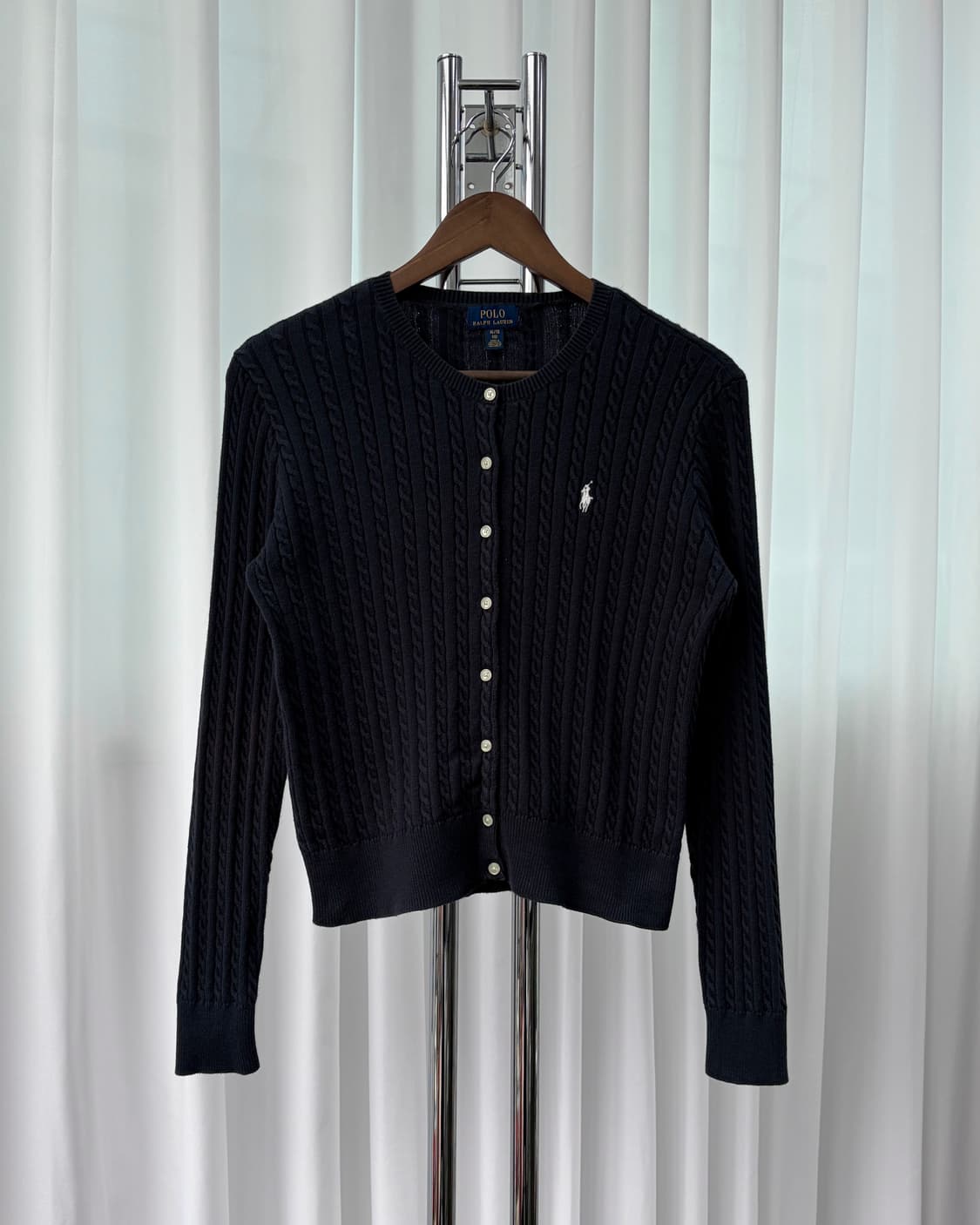 [XL/16]폴로 랄프로렌 걸즈 케이블 니트 가디건 navy 상품이미지2