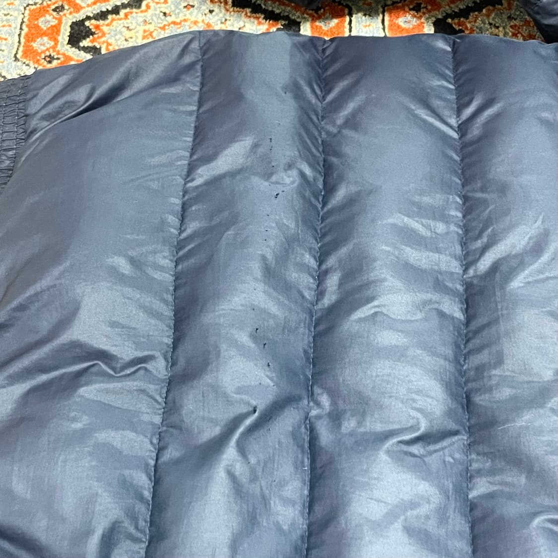 나이키 스펠로고 네이비 폴리 패딩 점퍼 여성XL 상품이미지6