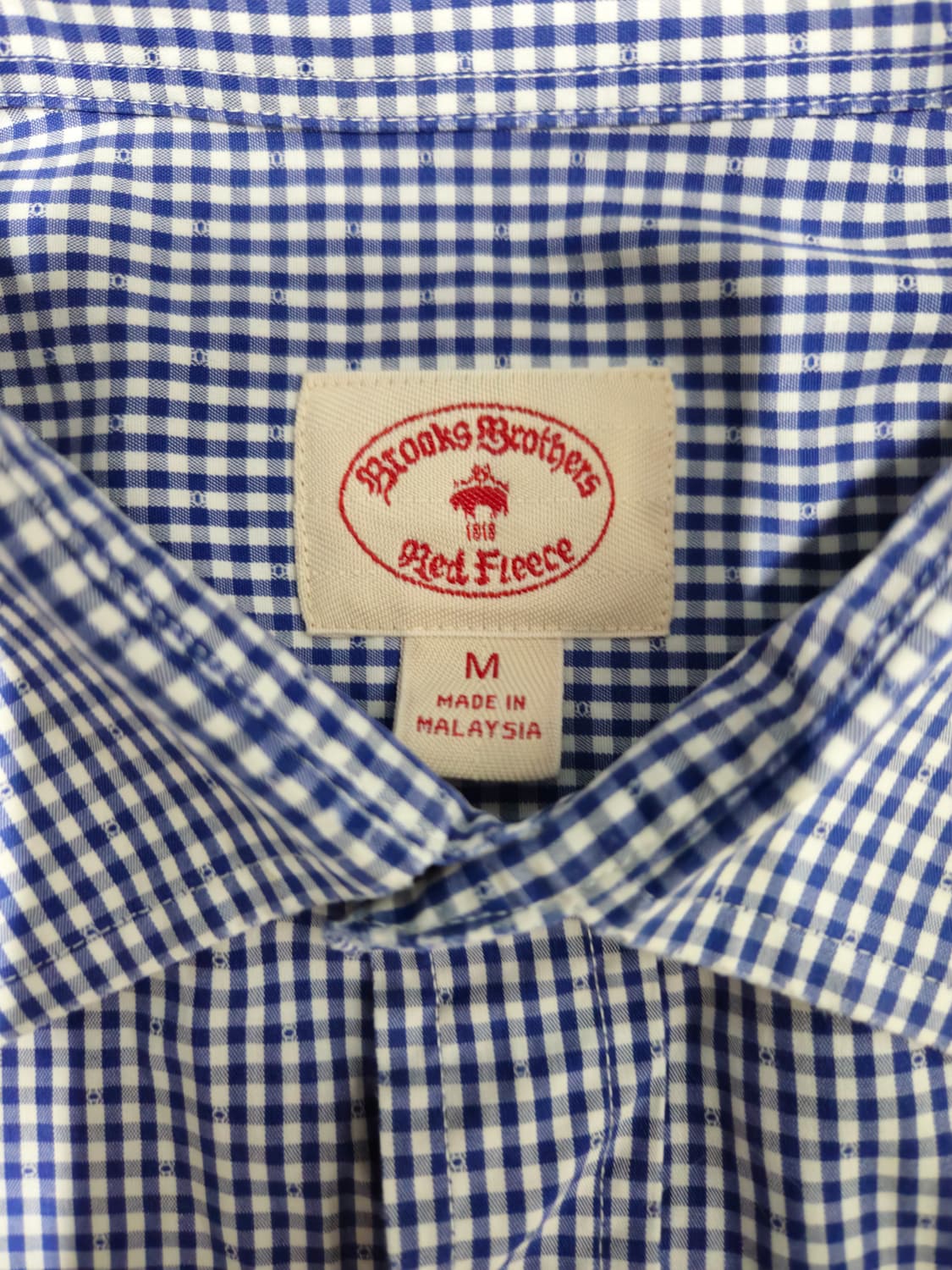 브룩스브라더스 블루 체크 셔츠 소라 클래식 M 상품이미지2