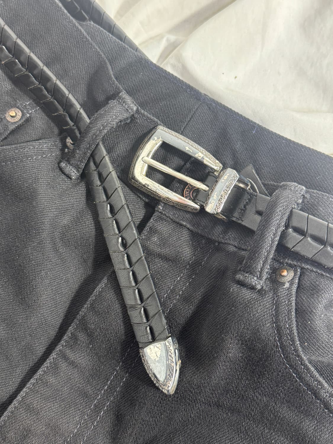 Brighton 웨스턴 콘초 레더 벨트 상품이미지4