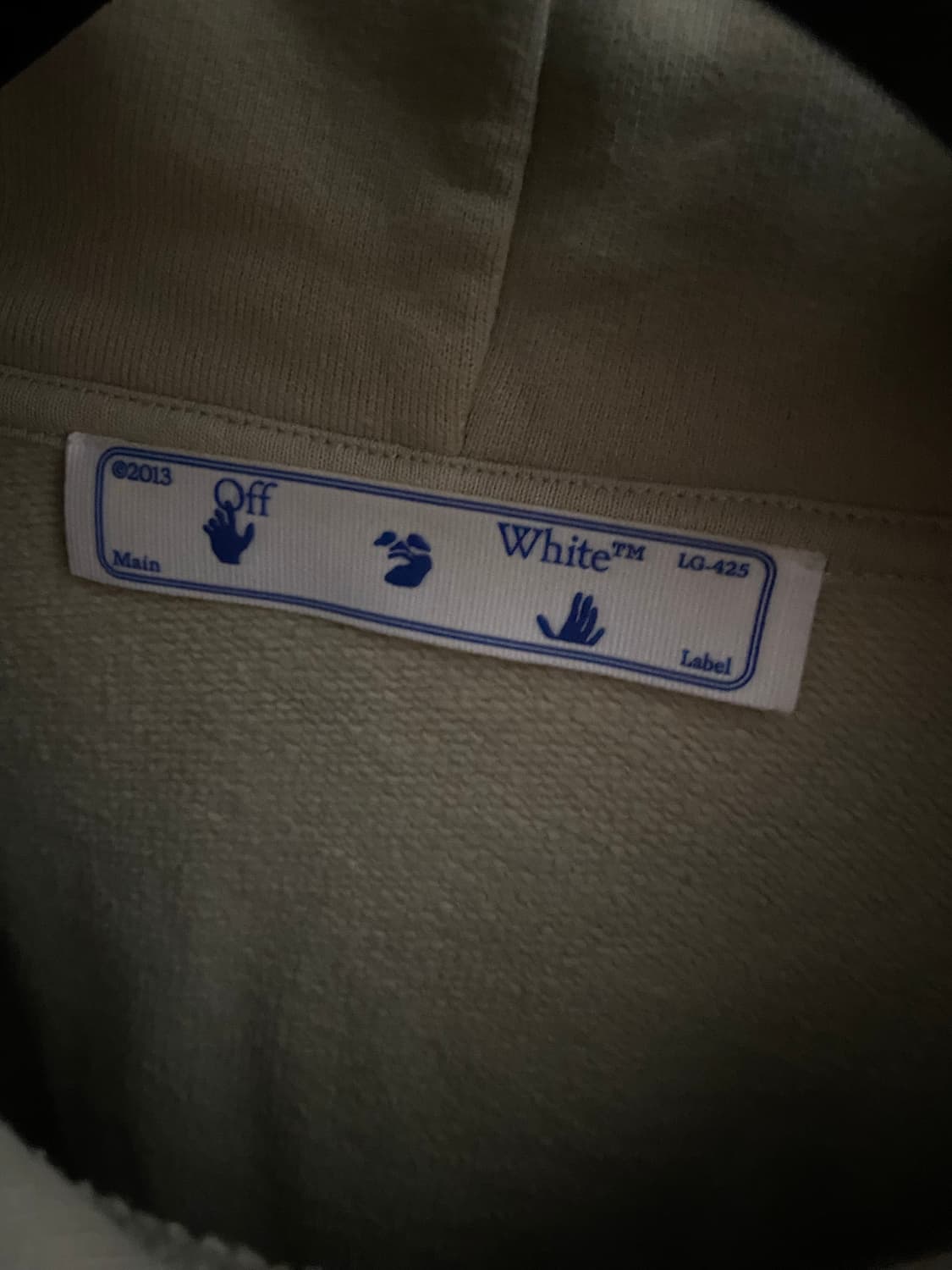 오프화이트 후드 (L) 상품이미지3