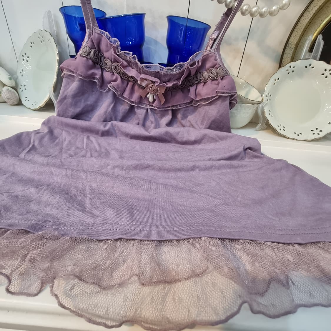 axes femme 라벤더 로맨틱 레이스 캐미솔 상품이미지5